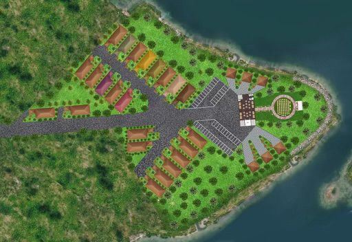 Map View of Robinhood Resort’s lake